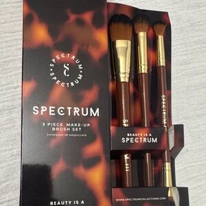 SPECTRUM 3 Piece Makeup Brush Set - Brown